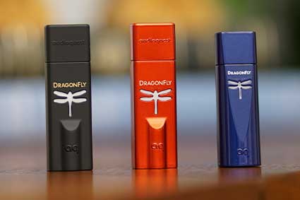 AudioQuest DragonFly Black DragonFly Red and DragonFly Cobalt