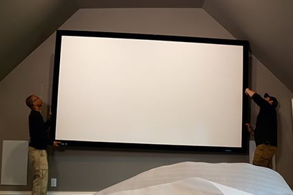 How to Mount A Home Theater Projector Screen