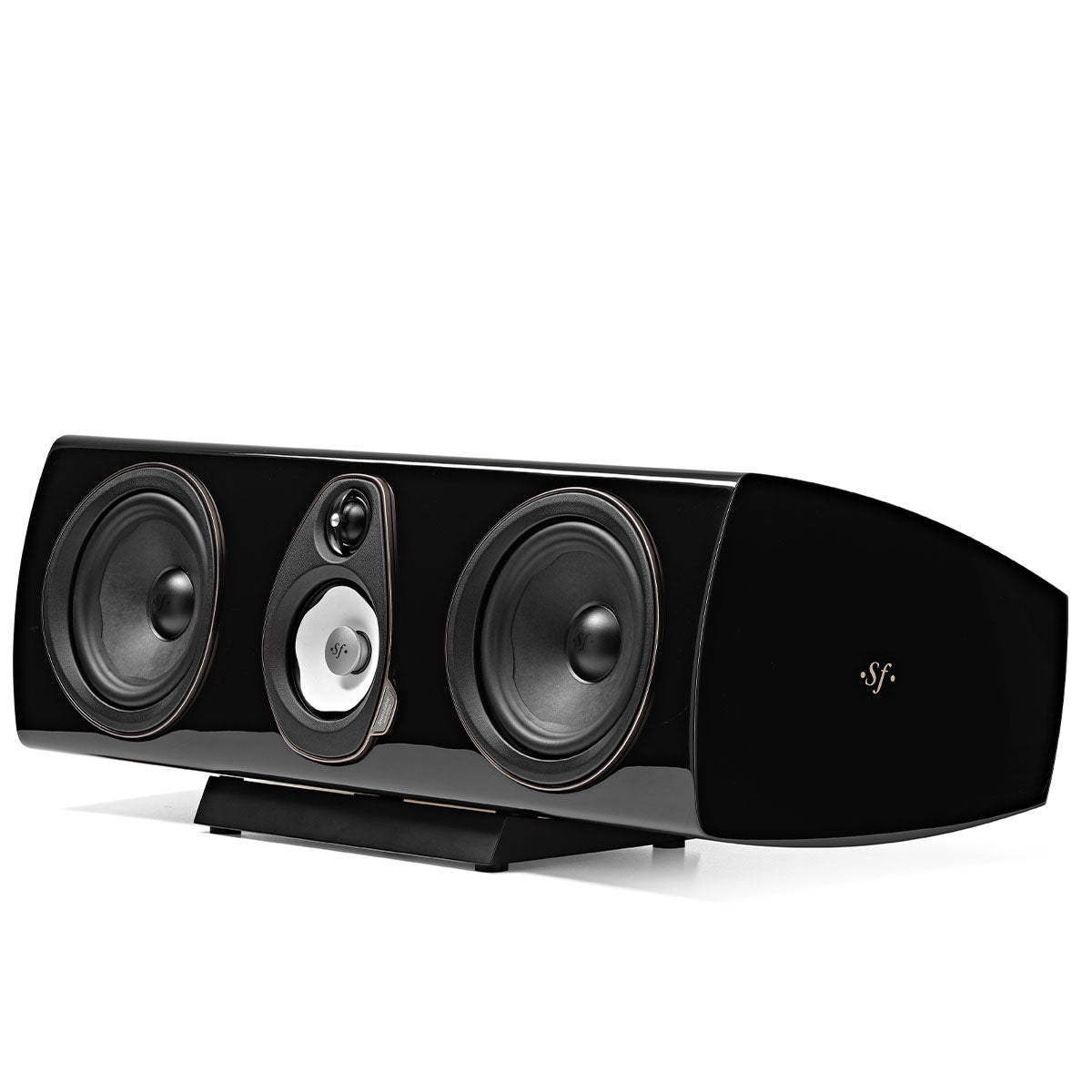 Sonus Faber Sonetto Center G2 Center Channel Speaker - Black - three-quarter view