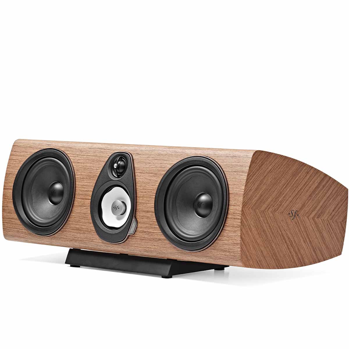 Sonus Faber Sonetto Center G2 Center Channel Speaker - Walnut - three-quarter view