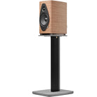 Sonus Faber Sonetto II G2 Bookshelf Loudspeaker - Walnut - single speaker on stand three-quarter view