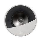 KEF Ci200RR-THX Extreme In-Ceiling THX Ultra2 Speaker - White - Each - front view with cutaway of grille