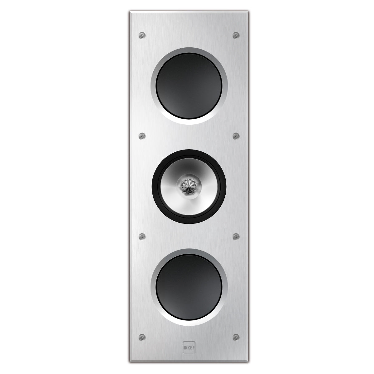 KEF Ci3160RL-THX Extreme In-Wall THX Ultra2 Speaker - Silver - Each - front view