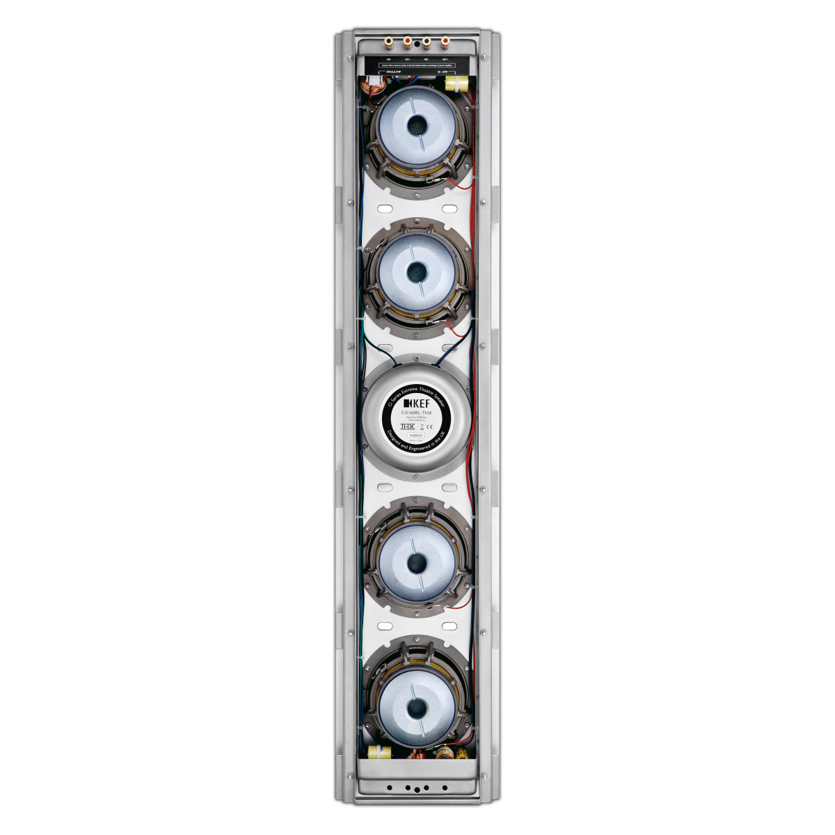 KEF Ci5160RL-THX Extreme In-Wall THX Ultra2 Speaker - Silver - Each - rear view