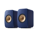 KEF LSX II Wireless HiFi Speakers - Cobalt Blue - front view