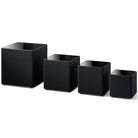 KEF Kube MIE Subwoofer - Black front view of Kube lineup