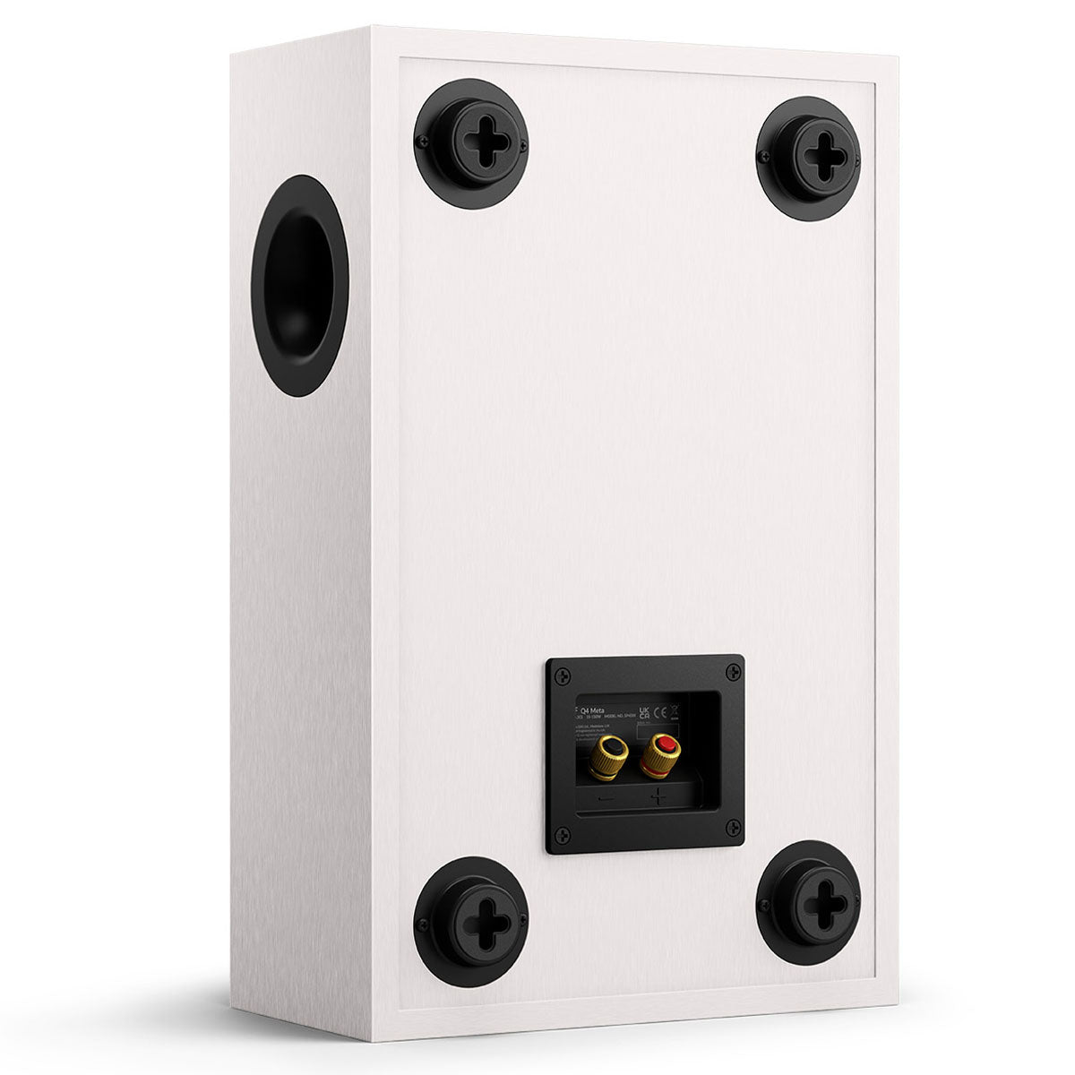 KEF Q4 Meta On-Wall Speakers - Each white rear view