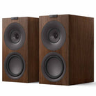 KEF Q Concerto Meta Bookshelf Speakers - Pair walnut front view