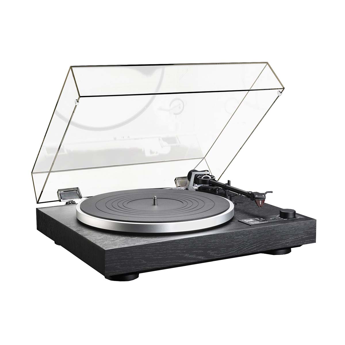 Dual CS529 Fully Automatic Turntable - Black Vinyl Left side view