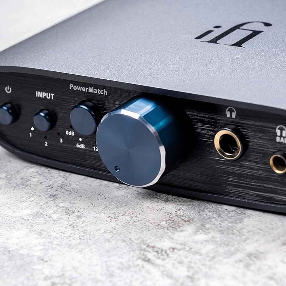 iFi Zen CAN Signature 6XX Balanced Desktop Headphone Amp and Preamp with 4.4mm Outputs front up close view