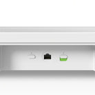 Sonos Arc Ultra Soundbar - White close-up back buttons and ethernet port