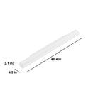 Sonos Arc Ultra Soundbar - White with measurements in inches