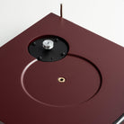 Pro-Ject Debut EVO 2 Hi-Fi Turntable - Satin Wine Red - high-angle view with platter and motor removed