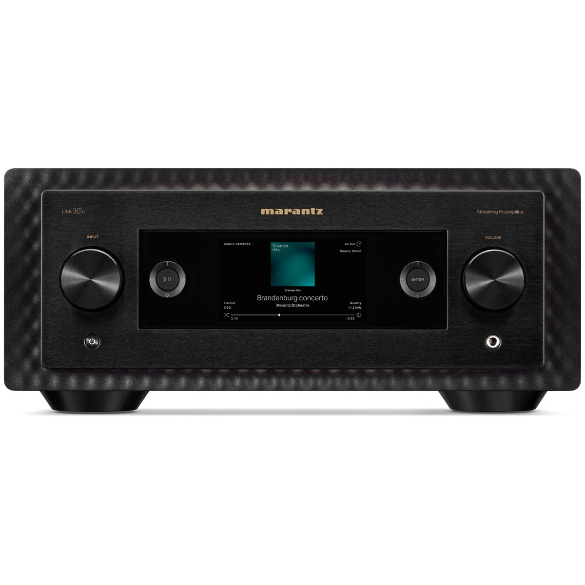 Marantz LINK 10n Reference Network Audio Player black front view