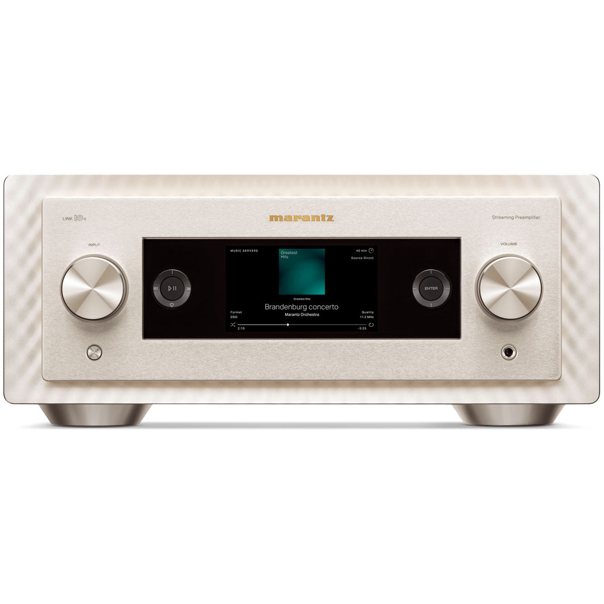 Marantz LINK 10n Reference Network Audio Player champagne front view