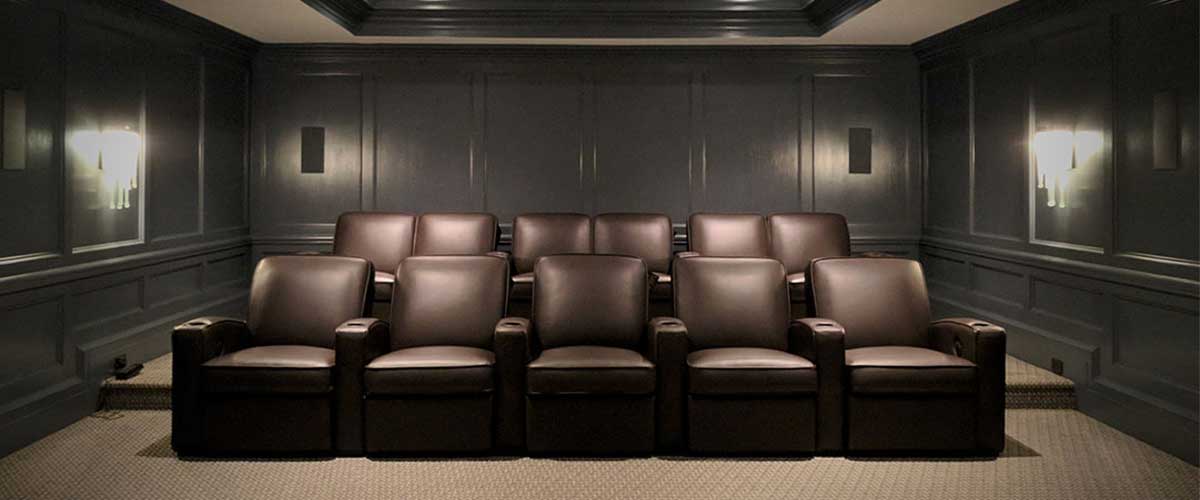 Salamander Design Home Theater chairs in a home theater