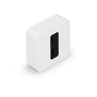 Sonos Sub 4 Wireless Subwoofer - White top and front view angled down and right