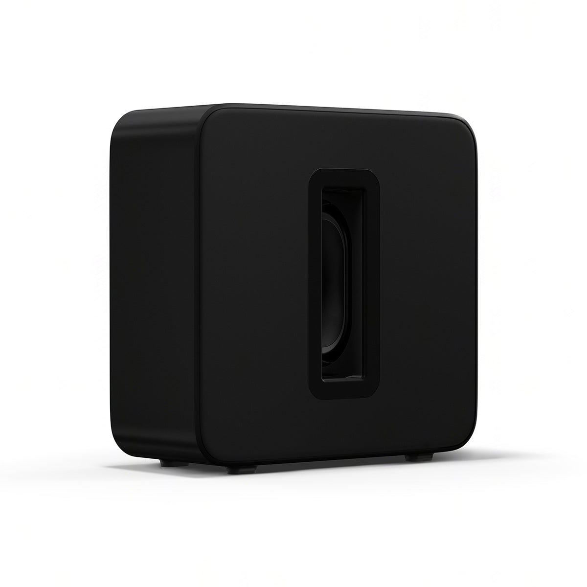 Sonos Sub 4 Wireless Subwoofer - Black back view angled right