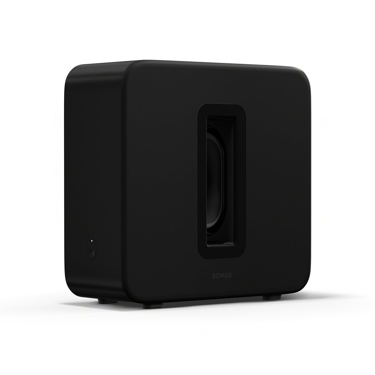 Sonos Sub 4 Wireless Subwoofer - Black front view angled right