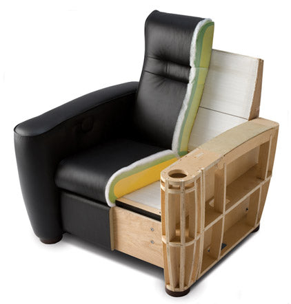 Internal components of Salamander Home Theater chair to display build quality