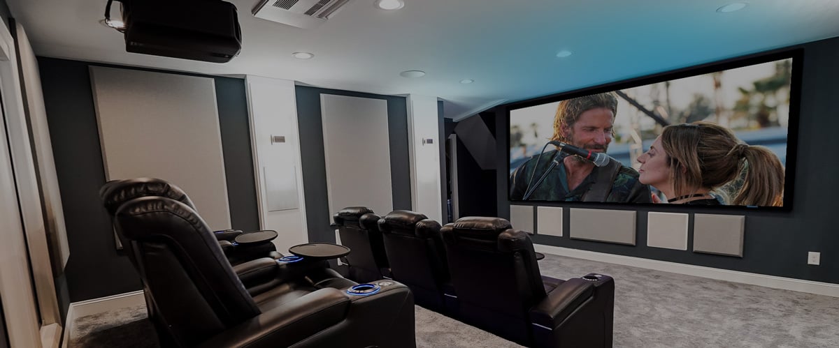 photo of a home theater