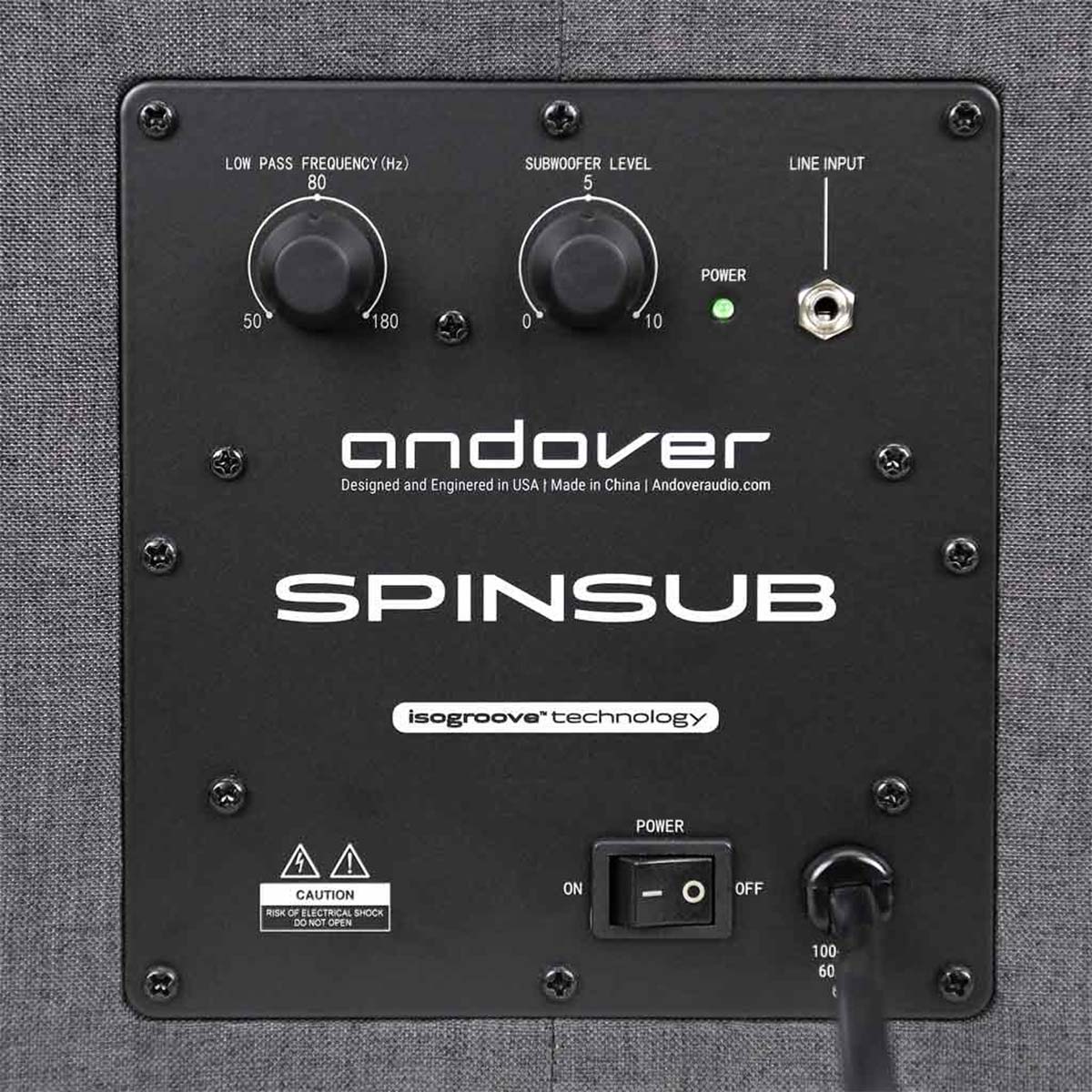 Andover Audio Spinsub Subwoofer - back