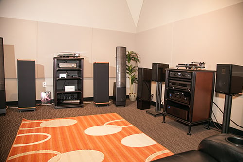 Charlotte showroom audio room