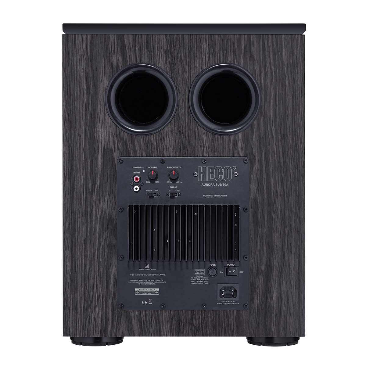 HECO Aurora 30A Subwoofer back