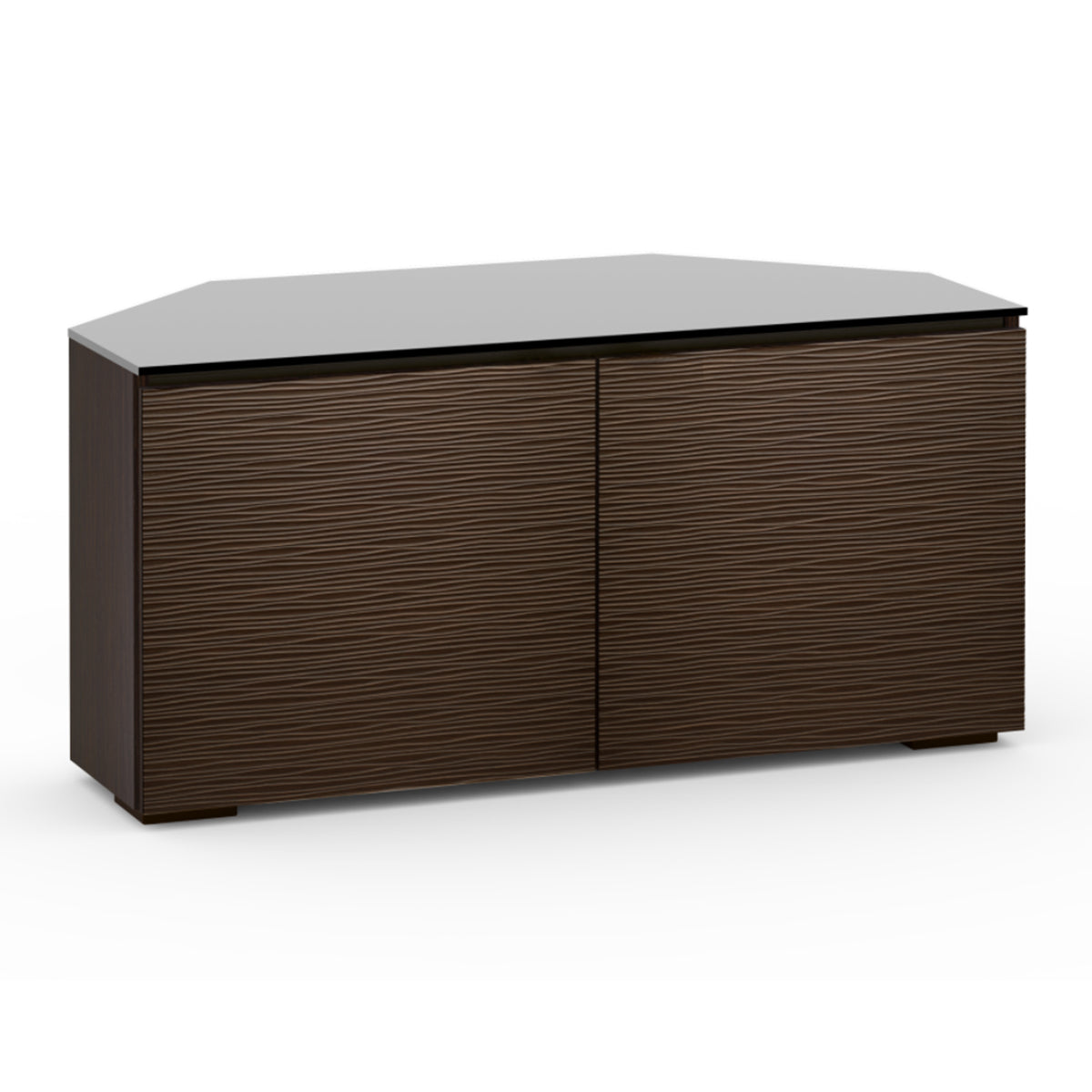 Salamander Designs Berlin 221 Twin-Width AV Cabinet Corner- Wenge- front view