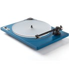 Blue U-Turn Orbit 2 Plus Turntable on white background with OA3 precision tonearm and ortofon 2M cartridge