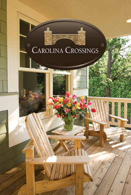 Carolina Crossings porch with logo