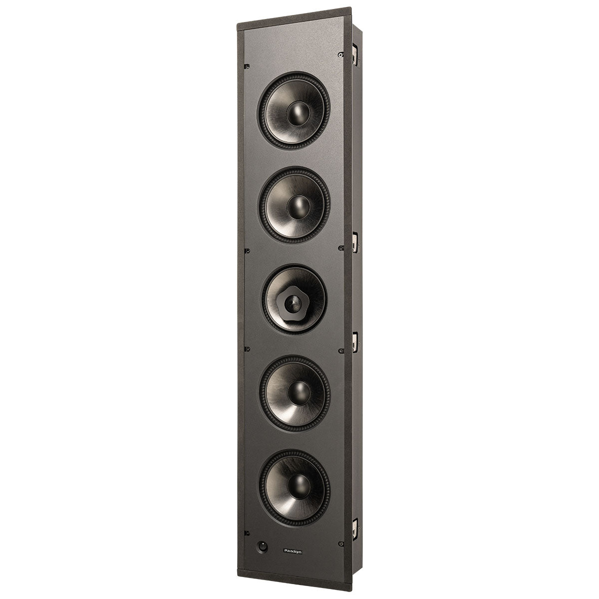 Paradigm CI Pro P5-LCR v2 6.5” 3-Way LCR Shallow-Enclosure In-Wall Speaker - Each - three-quarter front view no grille