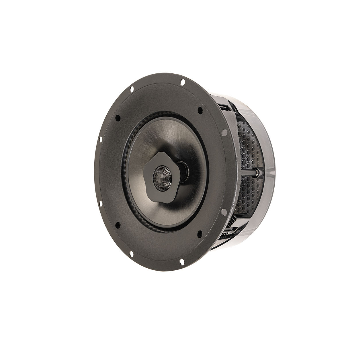 Paradigm CI Pro P80-RX v2 8” Round High-Moisture In-Ceiling Speaker - Each - three-quarter front view no grille