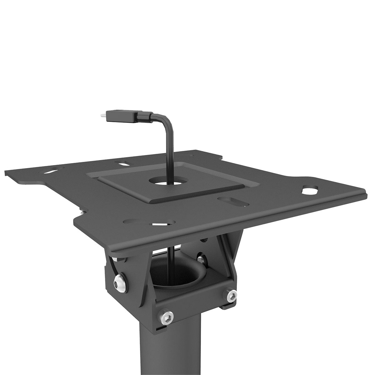 Kanto CM600SG Stainless Steel Outdoor Ceiling TV Mount for 37" - 70" TVs Top plate view