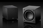 Pair of JL Audio Dominion d110 Subwoofer on a black background