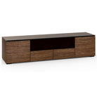 Salamander Designs Denver 245 Quad-Width AV Cabinet with Center Speaker Opening- Medium Walnut- front view