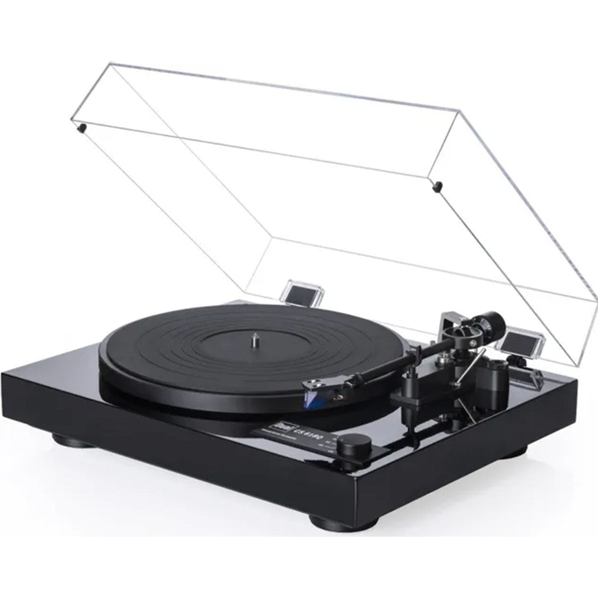 Dual CS 618Q Traditional Manual Turntable with Direct Drive Side view