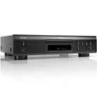 Front view of the black Denon DCD-900NE CD Player at a right angle