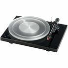 Pro-Ject Debut Aluminum Subplatter on turntable with acrylic platter