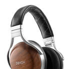 Close up shot of Denon AH-D7000 zebrawood ear cup.