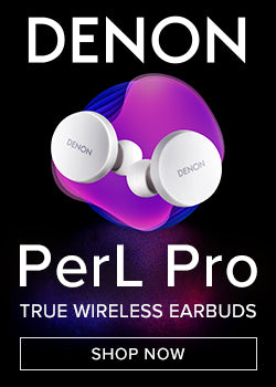 Denon PerL Pro True Wireless Earbuds. Shop Now.