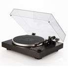 Dual CS518 Manual Turntable, Black Vinyl, front angle