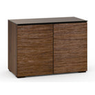 Salamander Designs Denver 323 Twin-Width AV Cabinet - Textured Medium Walnut- front view