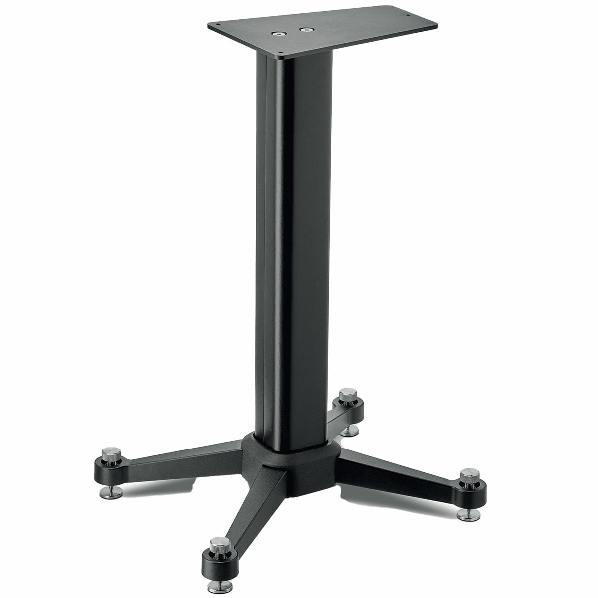 Focal Kanta No1 Black Speaker Stand for Kanta No1 Speakers - single stand angled three-quarter view