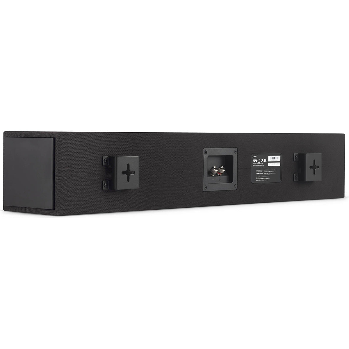 Dymension 20 Center Channel Speaker In Black Rear Angle