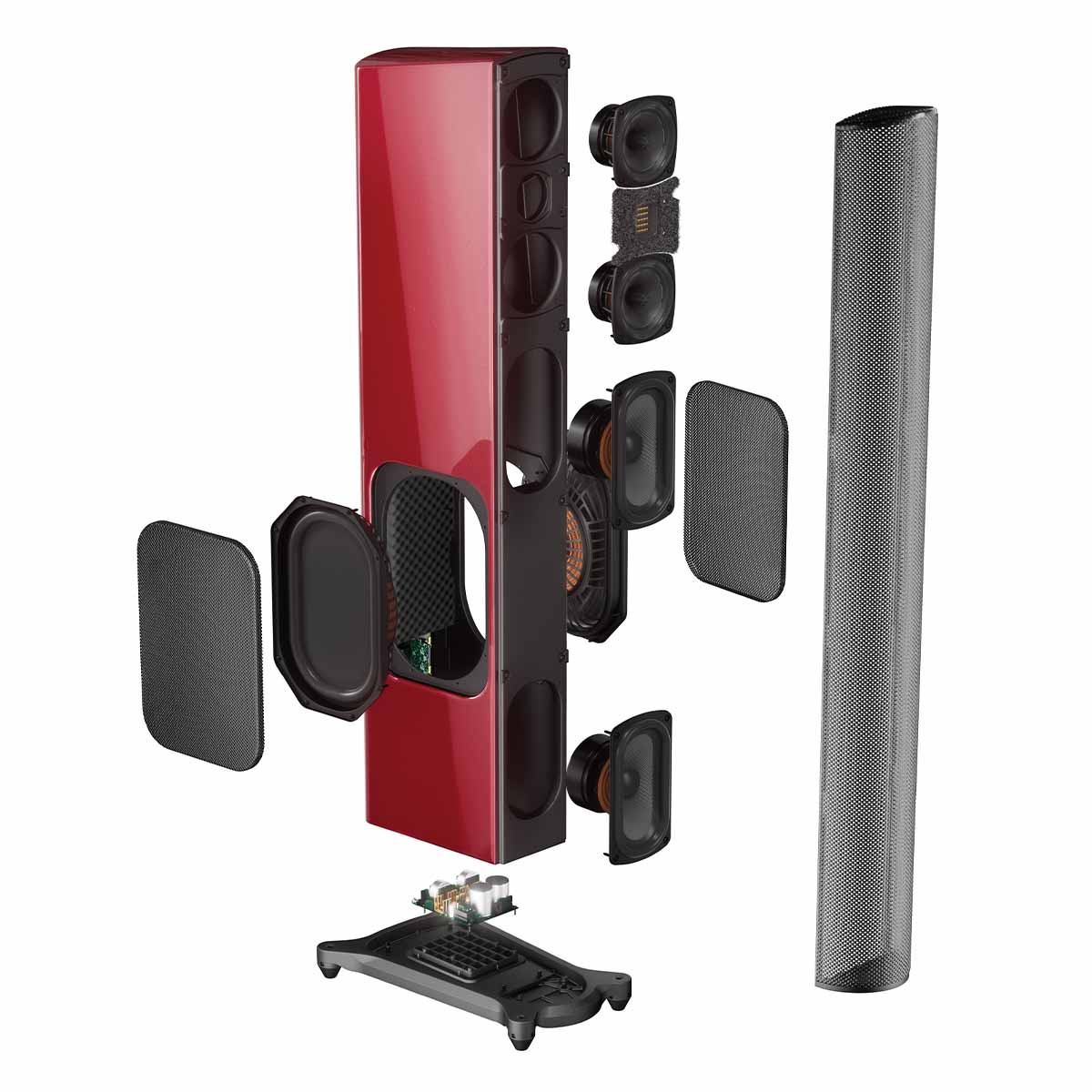 GoldenEar T66 Floorstanding Loudspeaker - Gloss Black - Each view of pair