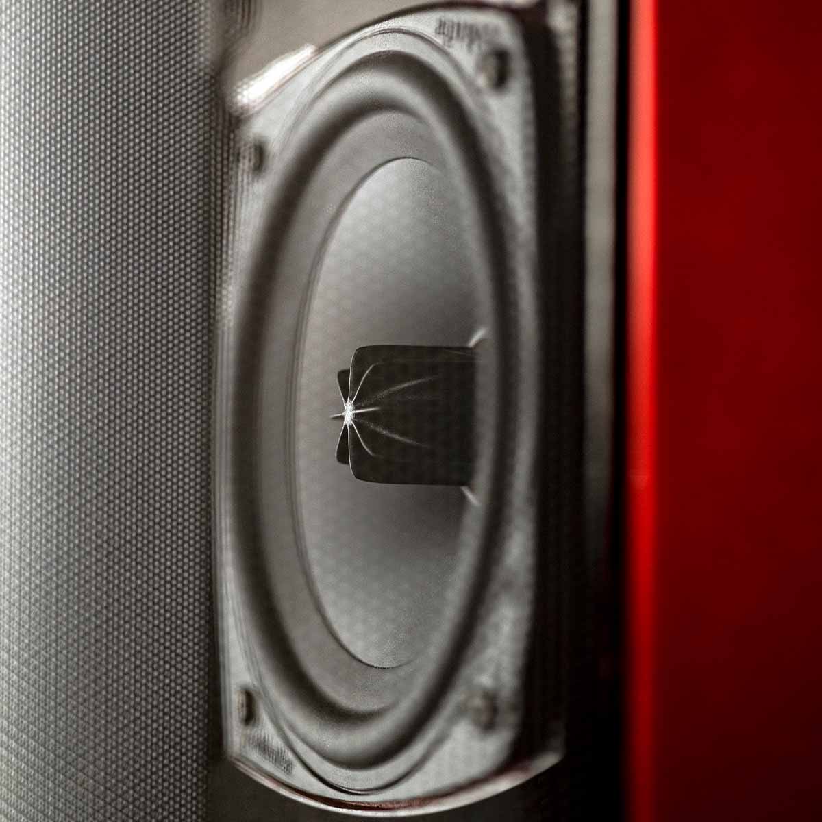 GoldenEar T66 Floorstanding Loudspeaker - Santa Barbara Red - Each exploded view