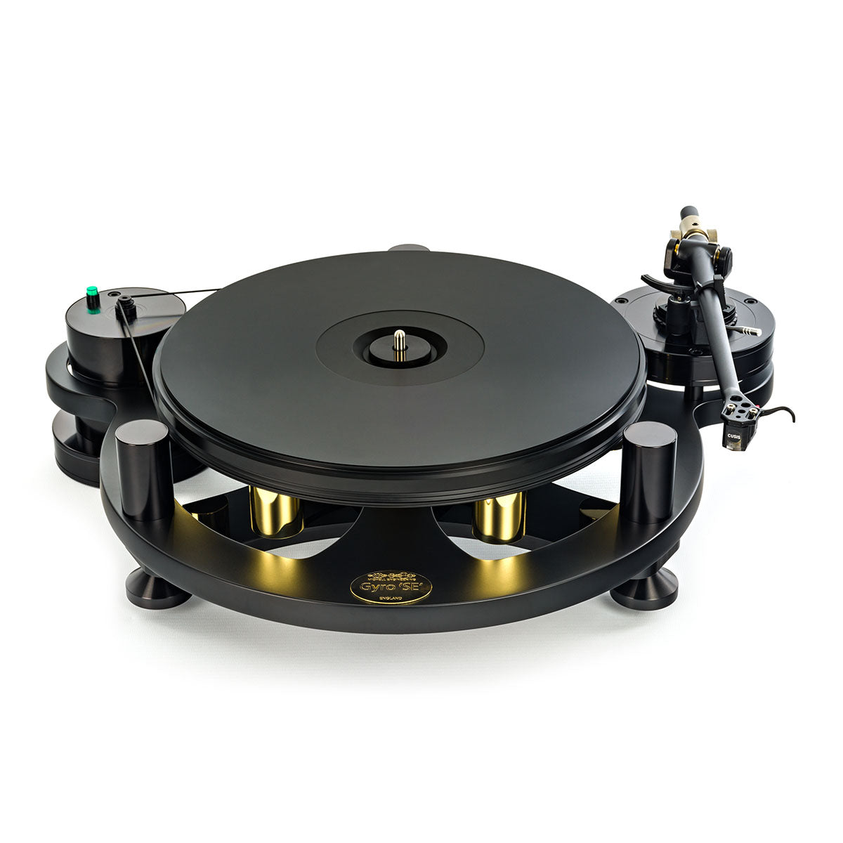 MICHELL GYRO SE Turntable top view in black
