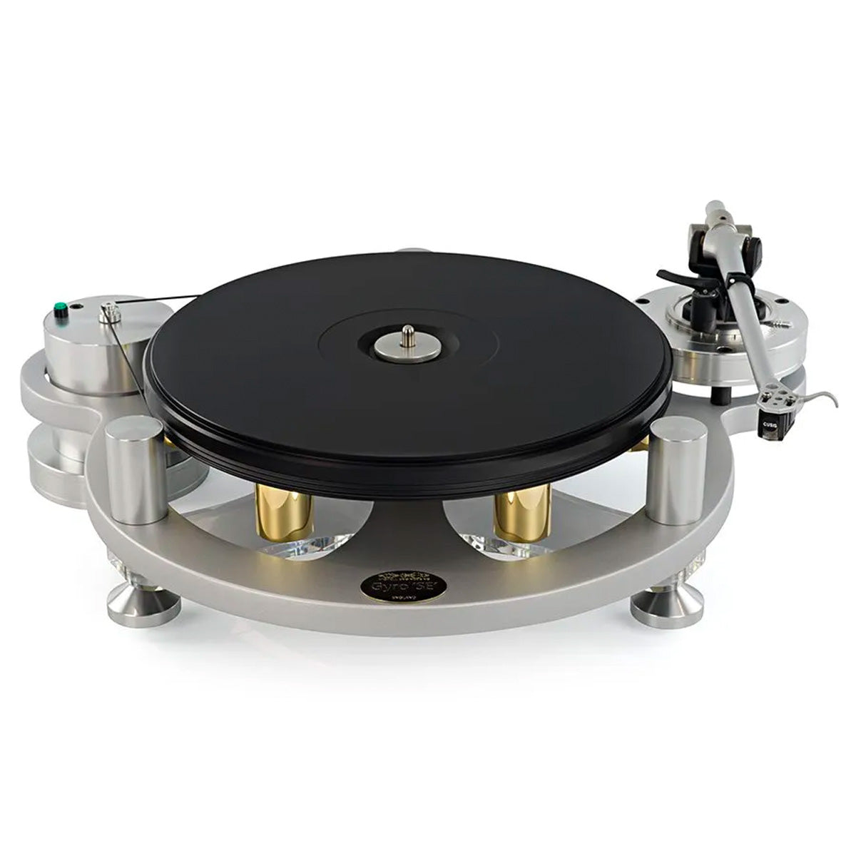 MICHELL GYRO SE Turntable side view in silver

