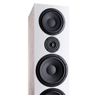 HECO Aurora 1000 Floorstanding Speaker w/o grill close-up - white